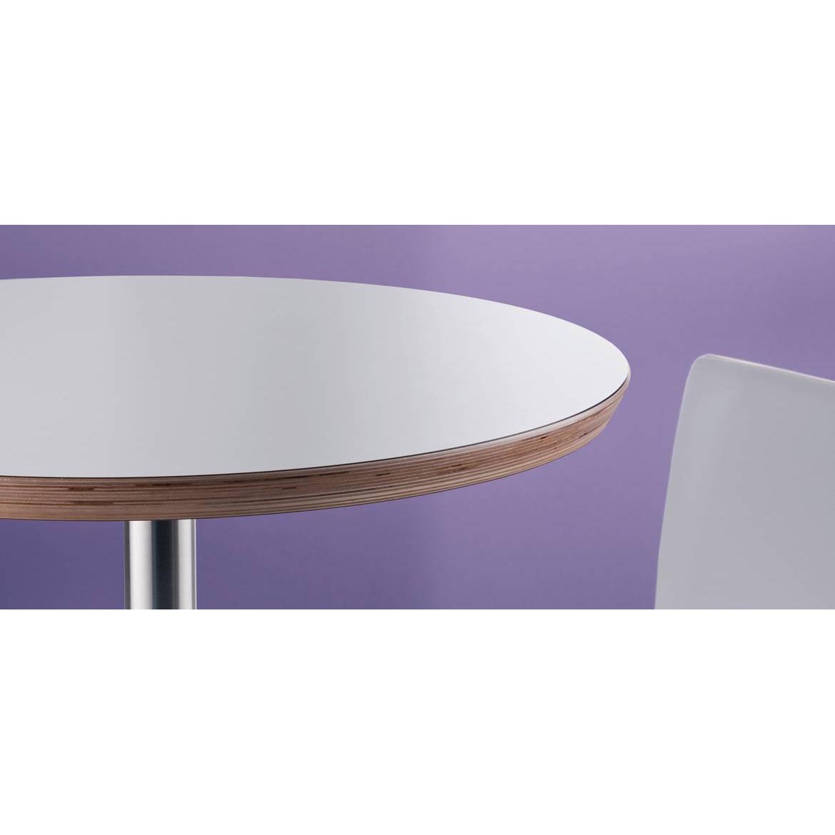Laminate top, wood edge